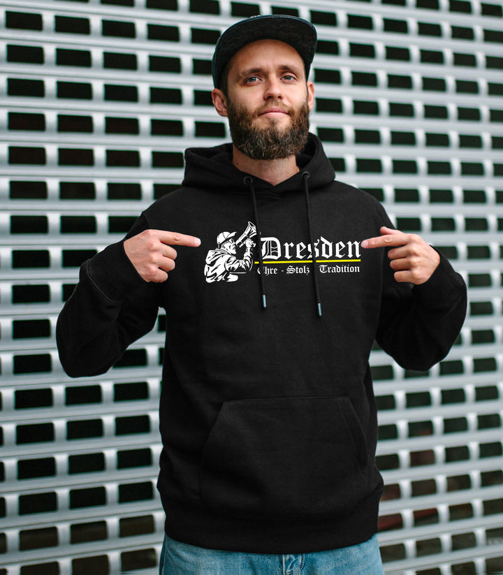Dresden Ehre und Stolz Kapuzenpullover | Sport Skyline Sachsen Hoodie | M3