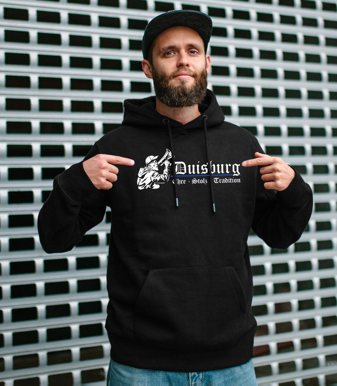 Duisburg Ehre und Stolz Kapuzenpullover | Skyline Ruhrpott Hoodie | M3