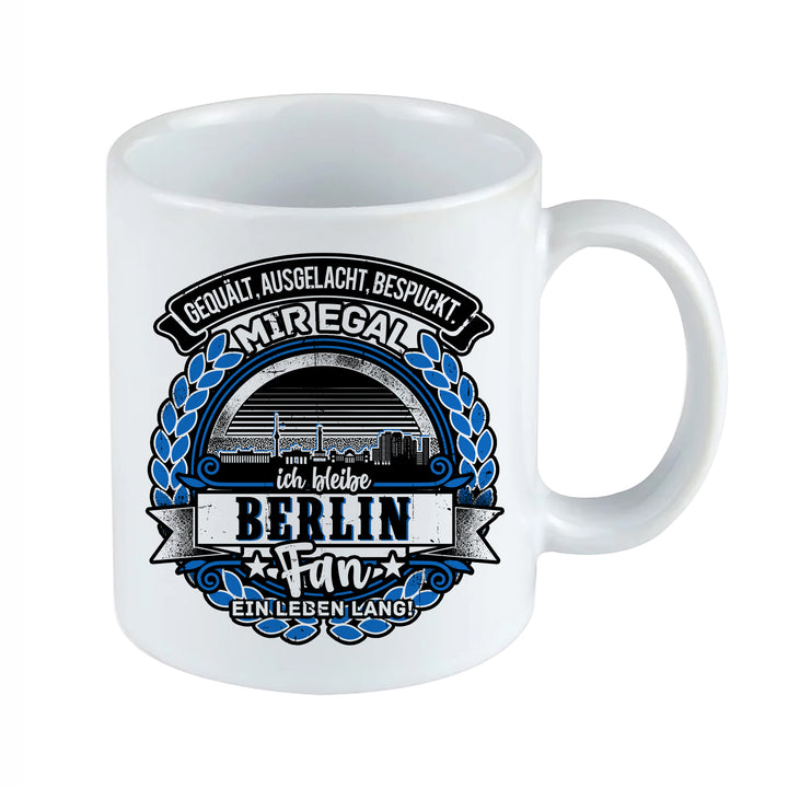 Ein Leben lang Berlin Tasse | Kaffeetasse Kaffeebecher Berlin Fanbecher Geschenk