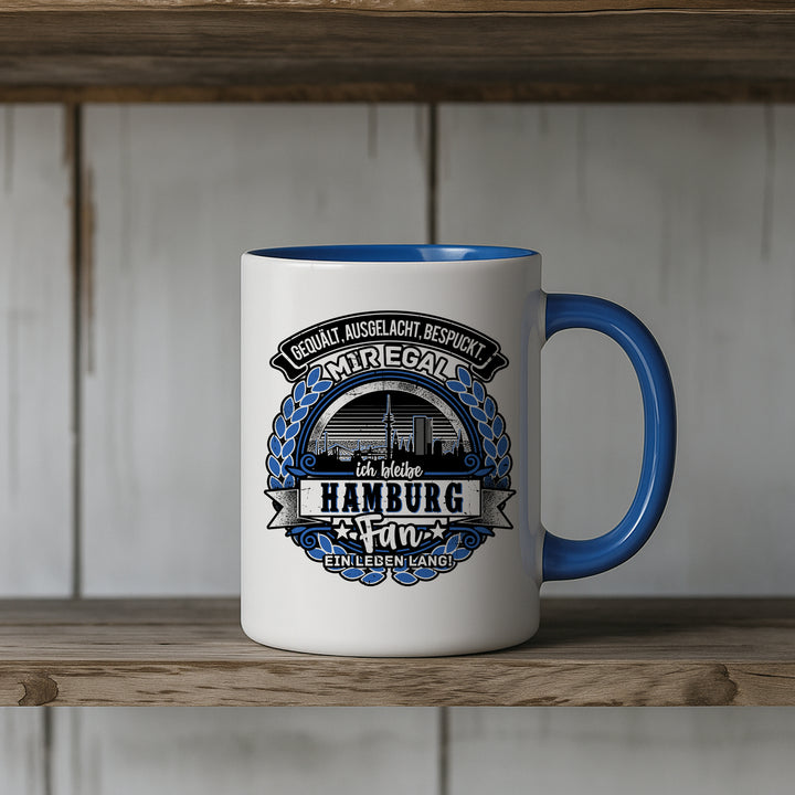 Ein Leben lang Hamburg Tasse | Norddeutschland Kaffeetasse Kaffeebecher Hansestadt Moin