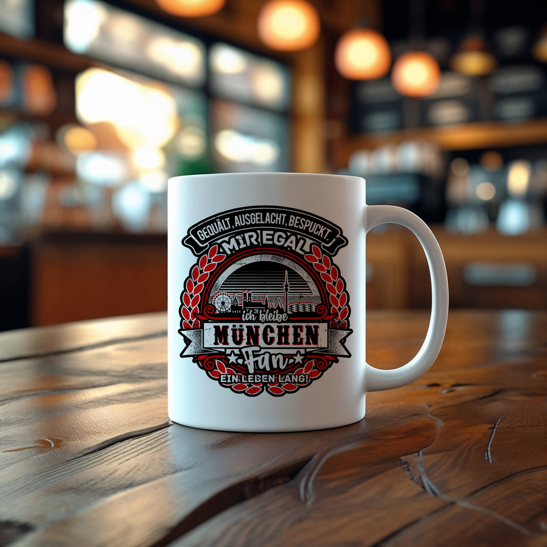 Ein Leben lang München Tasse | Bavaria Kaffeetasse München Kaffeebecher Fanartikel