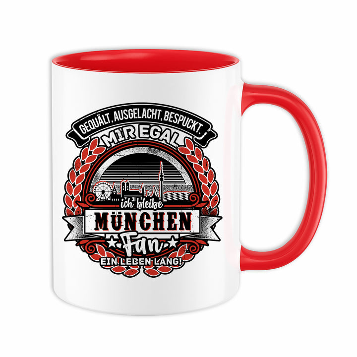 Ein Leben lang München Tasse | Bavaria Kaffeetasse München Kaffeebecher Fanartikel