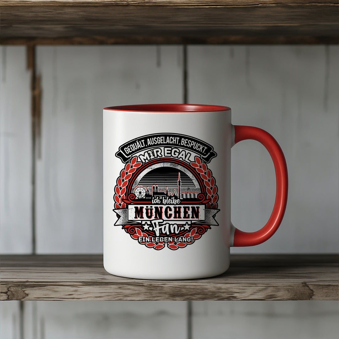 Ein Leben lang München Tasse | Bavaria Kaffeetasse München Kaffeebecher Fanartikel