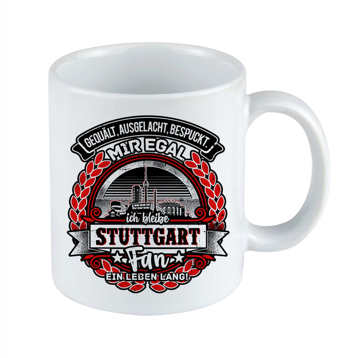 Ein Leben lang Stuttgart Tasse | Schwaben Kaffeetasse Kaffeebecher Fanartikel Baden-Württemberg