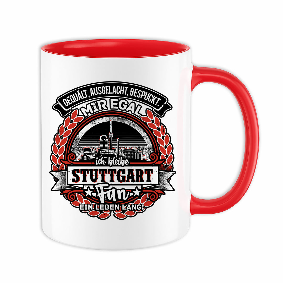 Ein Leben lang Stuttgart Tasse | Schwaben Kaffeetasse Kaffeebecher Fanartikel Baden-Württemberg
