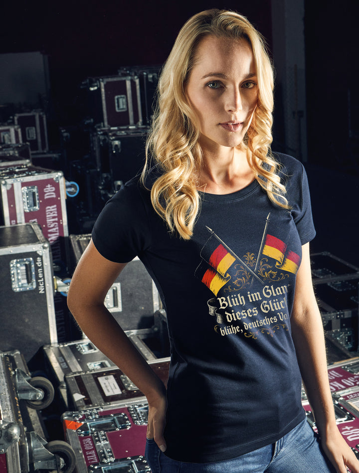 Einigkeit, Recht & Freiheit Damen T-Shirt | Germany Deutschland | M1