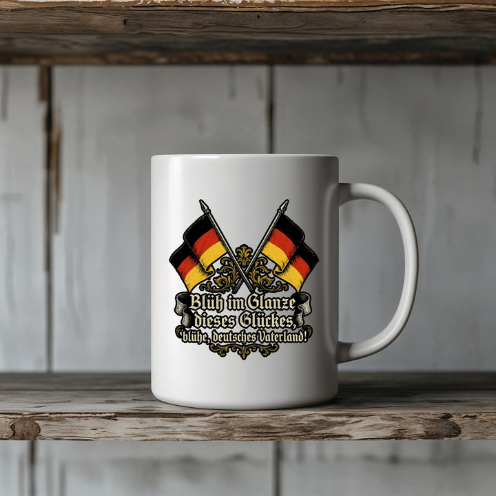 Einigkeit Recht Freiheit Tasse | Germany Deutschland Kaffeetasse Schwarz Rot Gold Kaffeebecher | M1