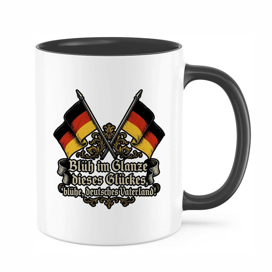 Einigkeit Recht Freiheit Tasse | Germany Deutschland Kaffeetasse Schwarz Rot Gold Kaffeebecher | M1