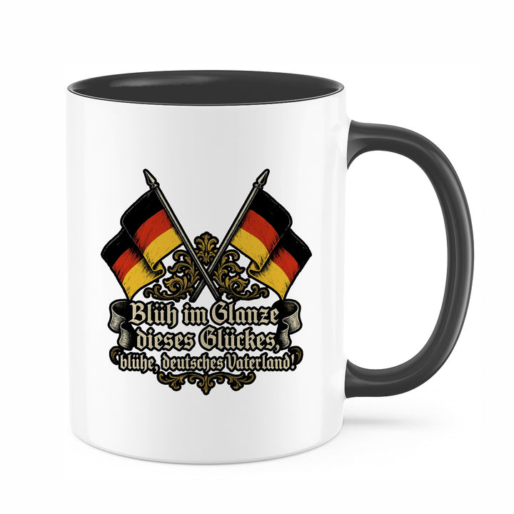 Einigkeit Recht Freiheit Tasse | Germany Deutschland Kaffeetasse Schwarz Rot Gold Kaffeebecher | M1