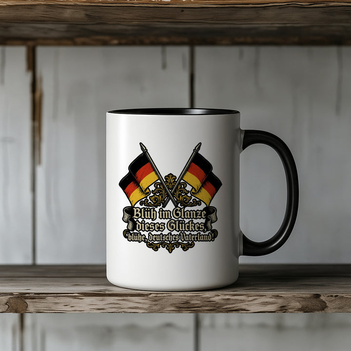 Einigkeit Recht Freiheit Tasse | Germany Deutschland Kaffeetasse Schwarz Rot Gold Kaffeebecher | M1