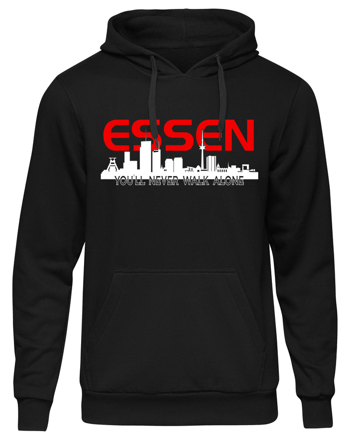 Essen Skyline Kapuzenpullover | Pullover Geschenk Ruhrgebiet Hoodie Stadt