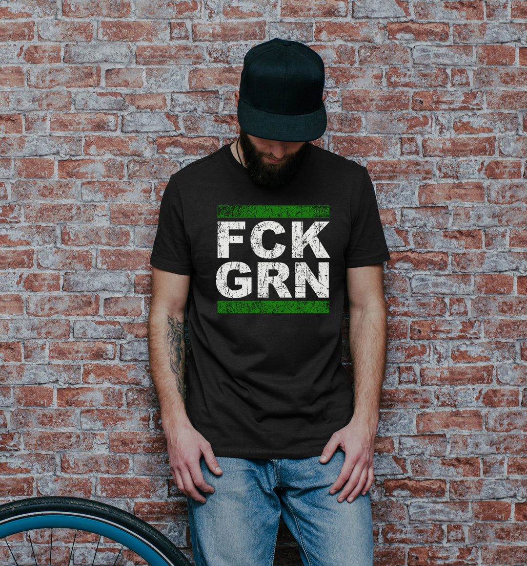 FCK GRN Herren T-Shirt | Anti Grün Fuck Grüne | M1