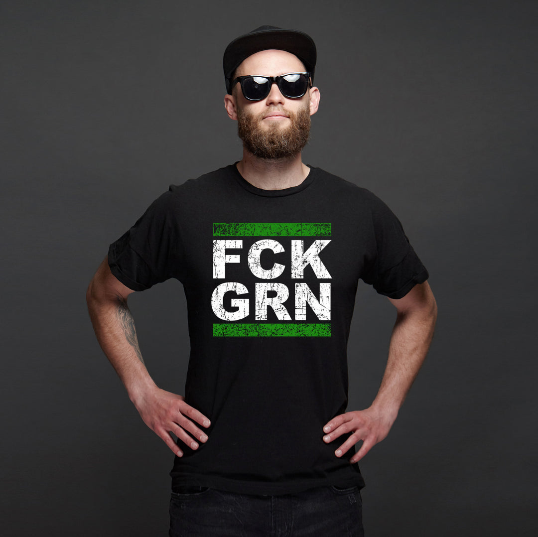 FCK GRN Herren T-Shirt | Anti Grün Fuck Grüne | M1