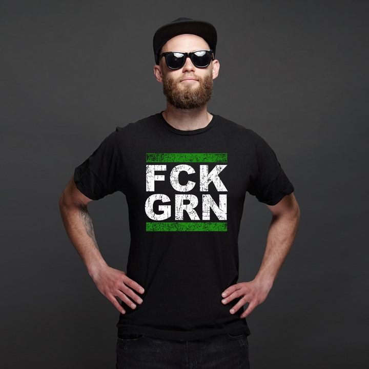 FCK GRN Herren T-Shirt | Anti Grün Fuck Grüne | M1