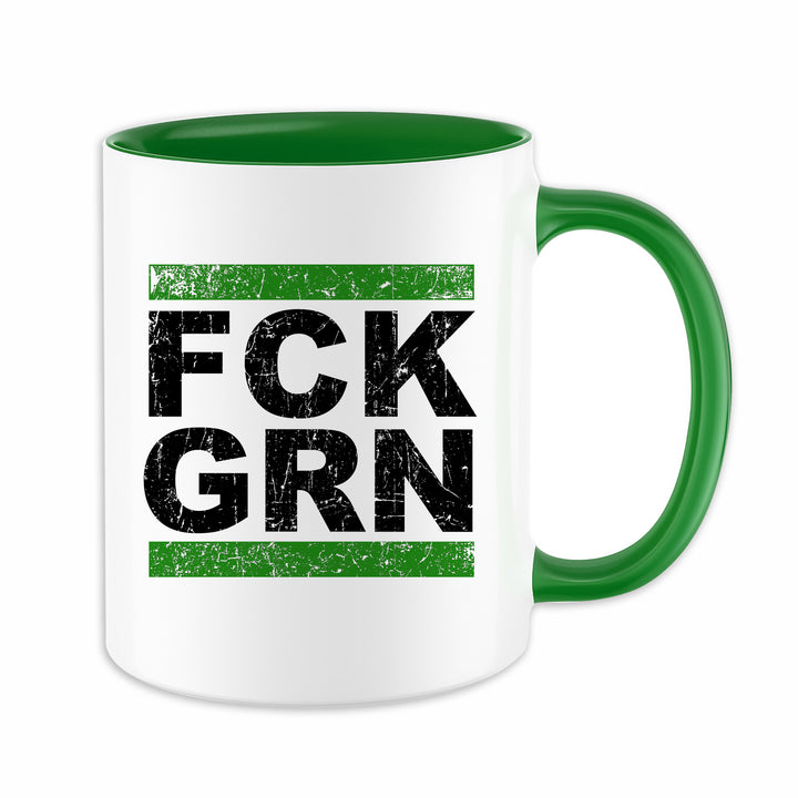 FCK GRN Tasse | Anti Grün Becher Widerstand Fuck Grüne Anti Grün Kaffeetasse | M1