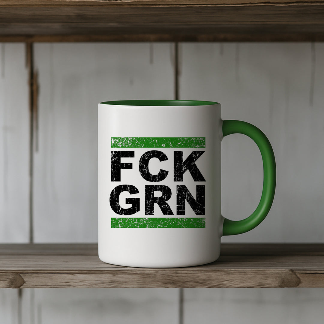 FCK GRN Tasse | Anti Grün Becher Widerstand Fuck Grüne Anti Grün Kaffeetasse | M1