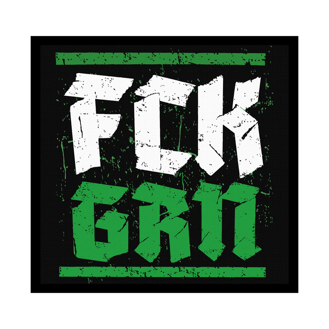 FCK GRN Leinwand | Fuck Grün Bild Politisches Protest Widerstand | M2