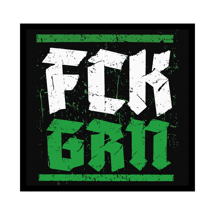 FCK GRN Leinwand | Fuck Grün Bild Politisches Protest Widerstand | M2