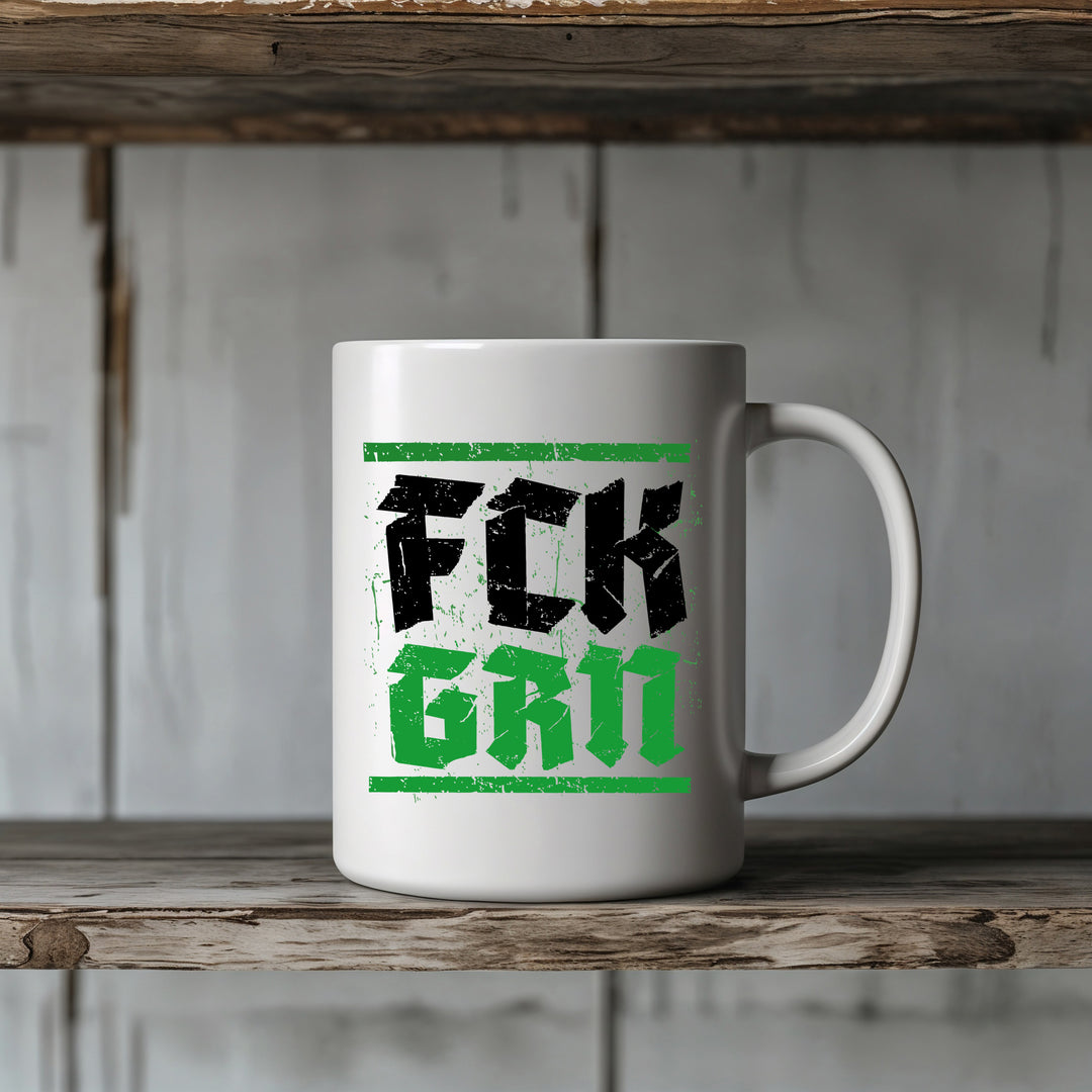 FCK GRN Tasse | Anti Grün Becher Widerstand Fuck Grüne Anti Grün Kaffeetasse | M2