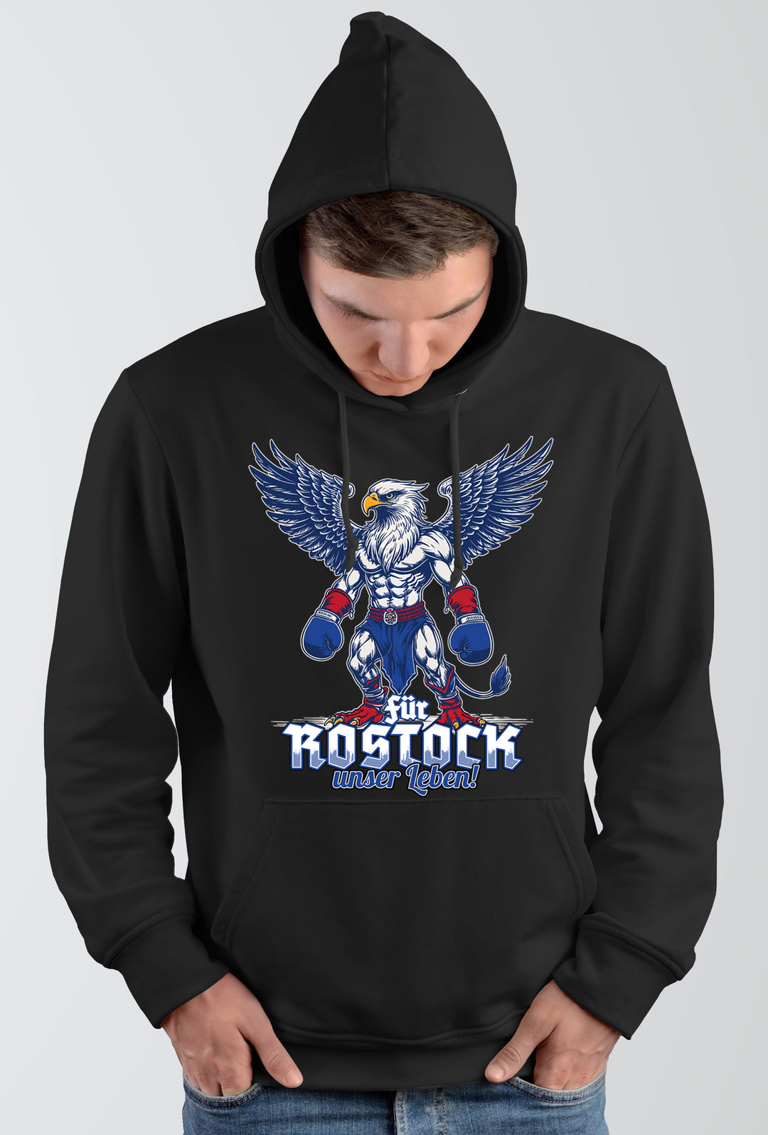 Für Rostock unser Leben Kapuzenpullover | Ostdeutschland