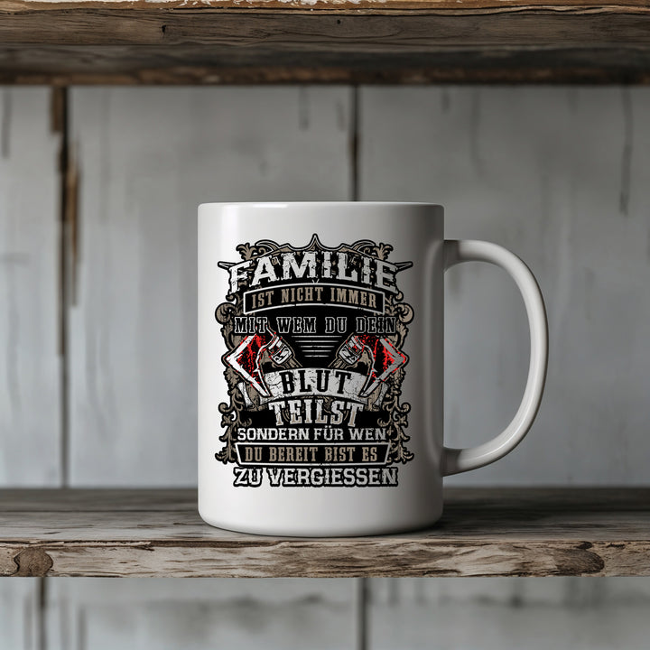 Familie Tasse | Wikinger Germanen Kaffeetasse mit Spruch – Vikings Kaffeebecher