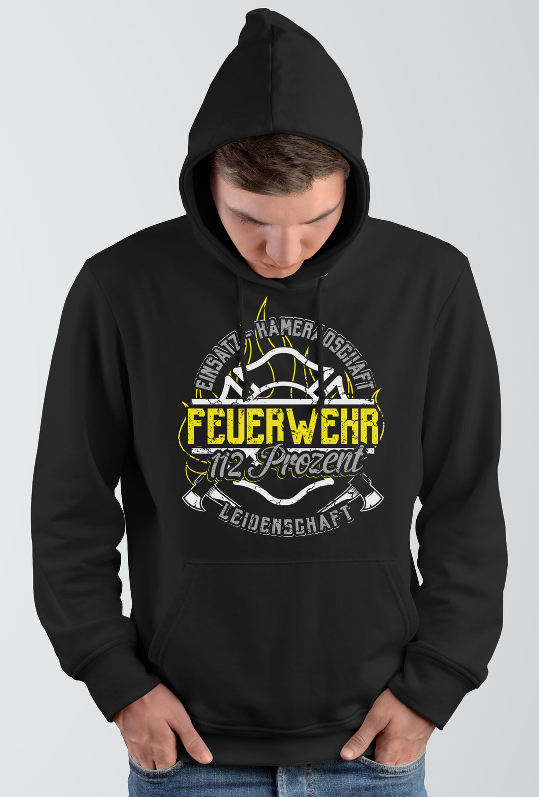 Feuerwehr Kapuzenpullover| Held Freiwillige FFW Firefighter | M10