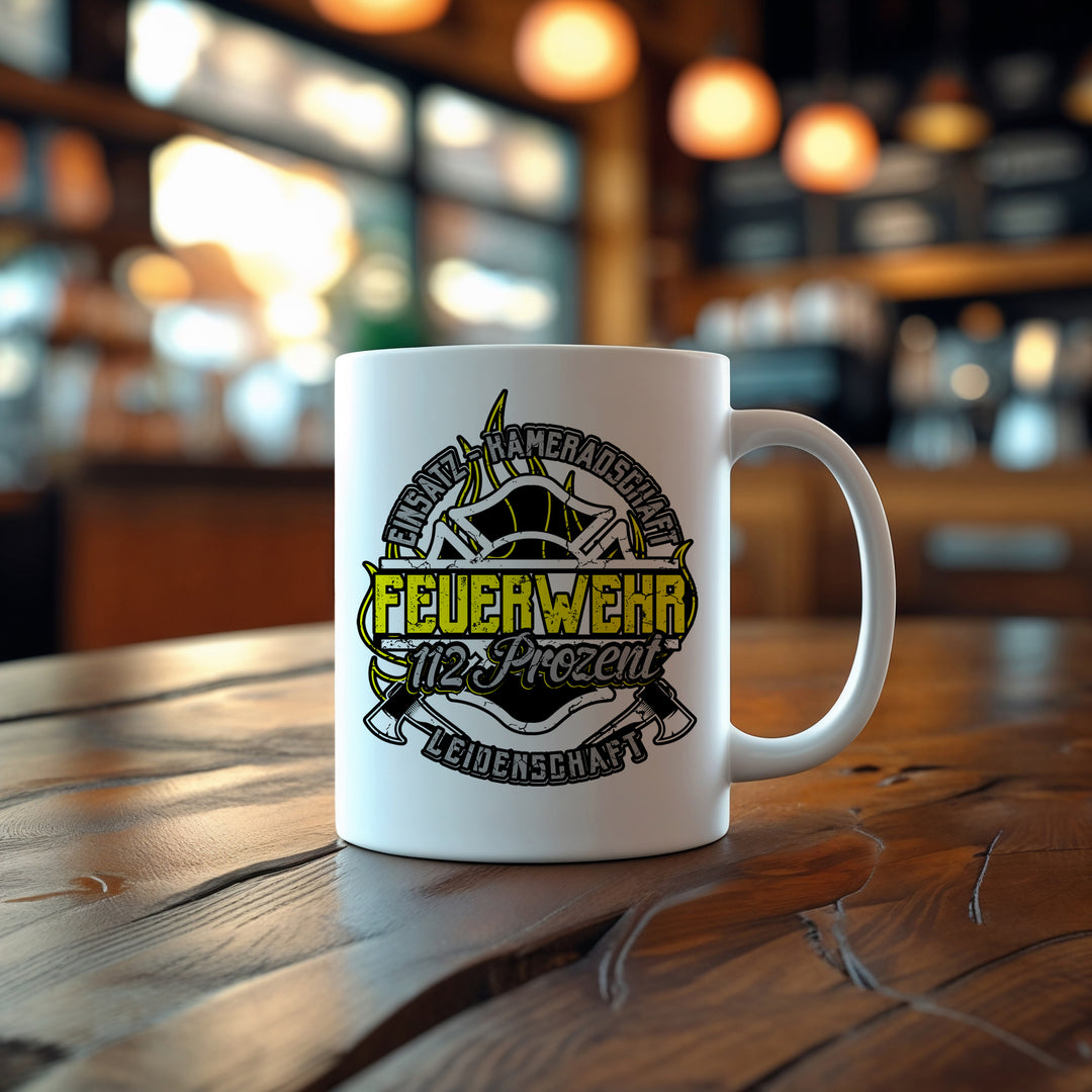 Feuerwehr Tasse | Kaffeetasse für Feuerwehr Feuerwehr Kaffeebecher FFW | M10