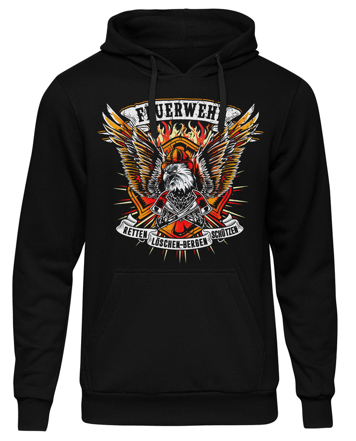 Feuerwehr Kapuzenpullover| Held Freiwillige FFW Firefighter | M13