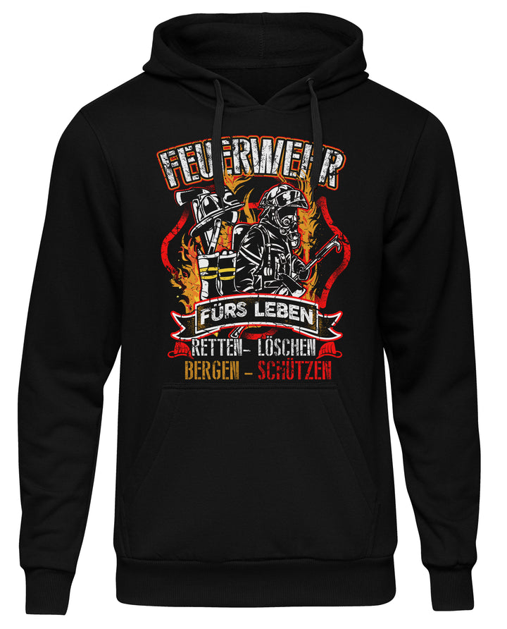 Feuerwehr Kapuzenpullover| Held Freiwillige FFW Firefighter | M14