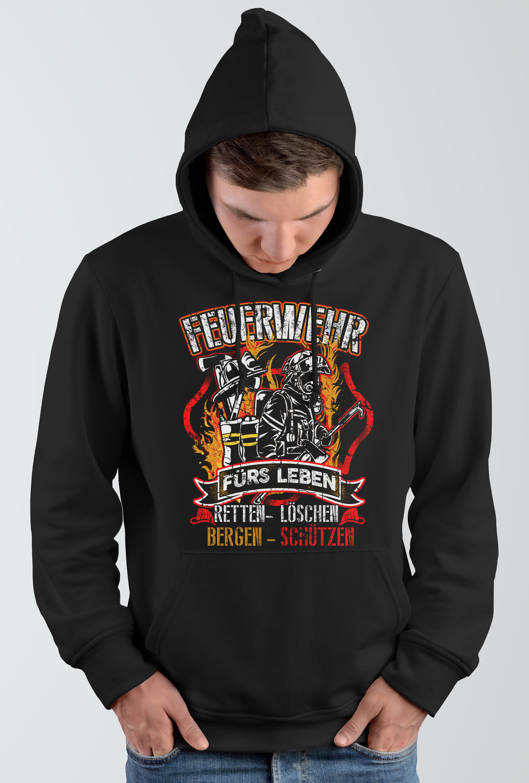 Feuerwehr Kapuzenpullover| Held Freiwillige FFW Firefighter | M14