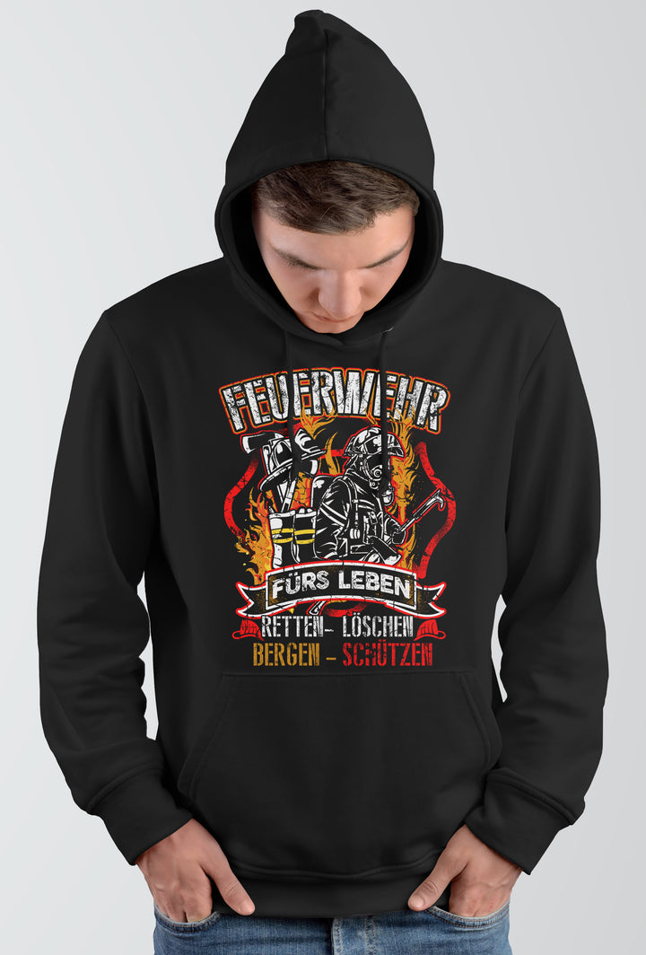 Feuerwehr Kapuzenpullover| Held Freiwillige FFW Firefighter | M14
