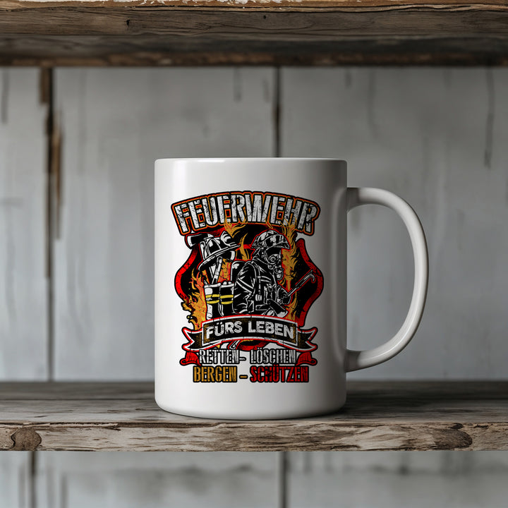 Feuerwehr Tasse | Kaffeetasse für Feuerwehr Feuerwehr Kaffeebecher FFW | M14