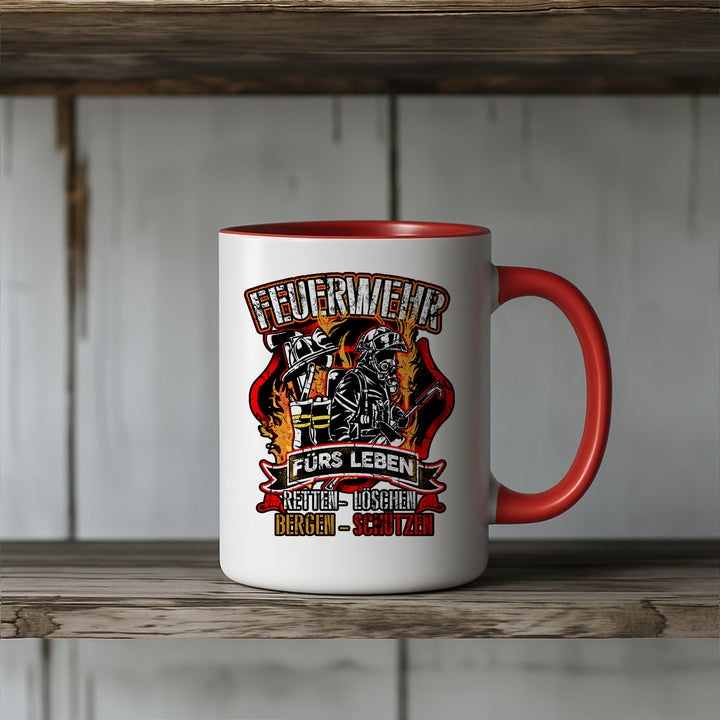 Feuerwehr Tasse | Kaffeetasse für Feuerwehr Feuerwehr Kaffeebecher FFW | M14