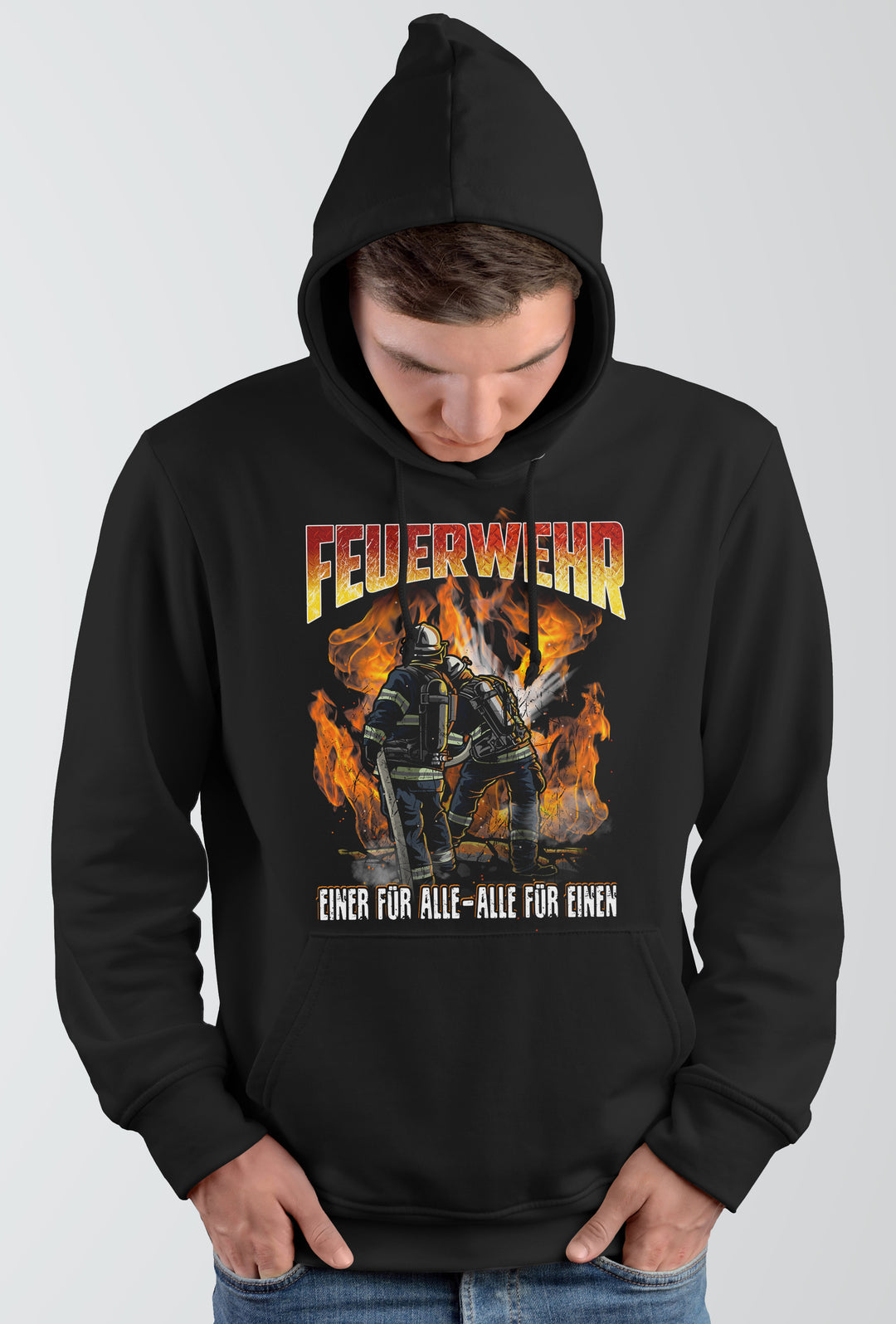 Feuerwehr Kapuzenpullover| Held Freiwillige FFW Firefighter | M15