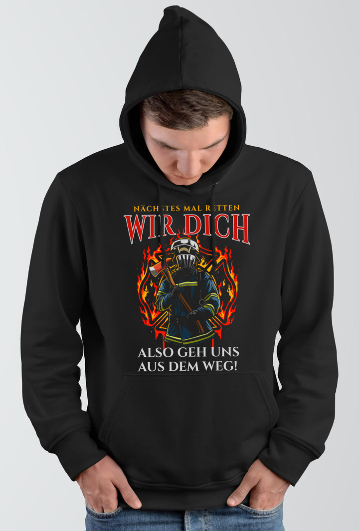 Feuerwehr Kapuzenpullover| Held Freiwillige FFW Firefighter | M16