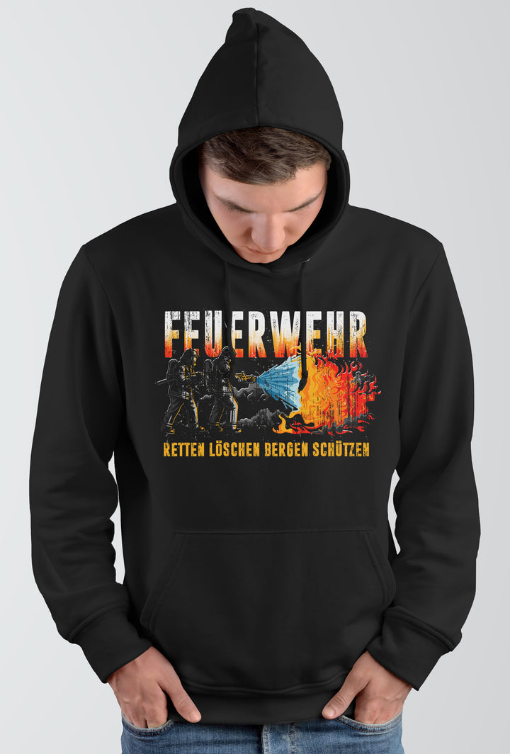Feuerwehr Kapuzenpullover| Held Freiwillige FFW Firefighter | M19