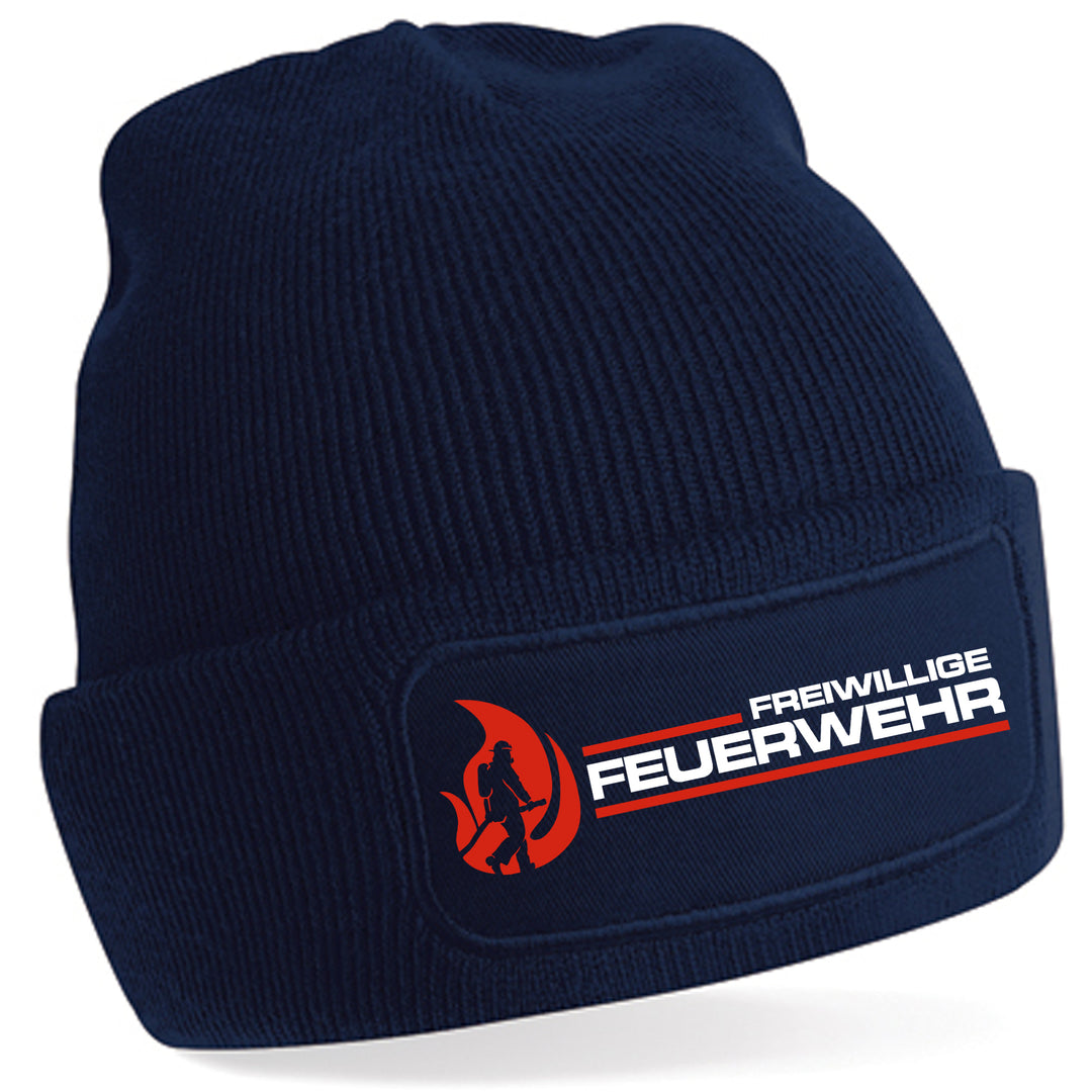 Feuerwehr Mütze | Wintermütze Firefighter | Patch Beanie M1