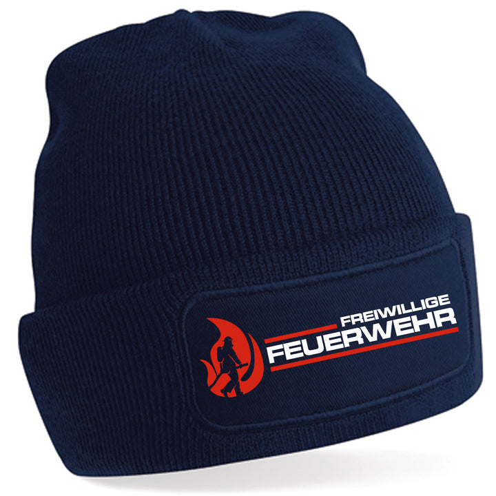 Feuerwehr Mütze | Wintermütze Firefighter | Patch Beanie M1