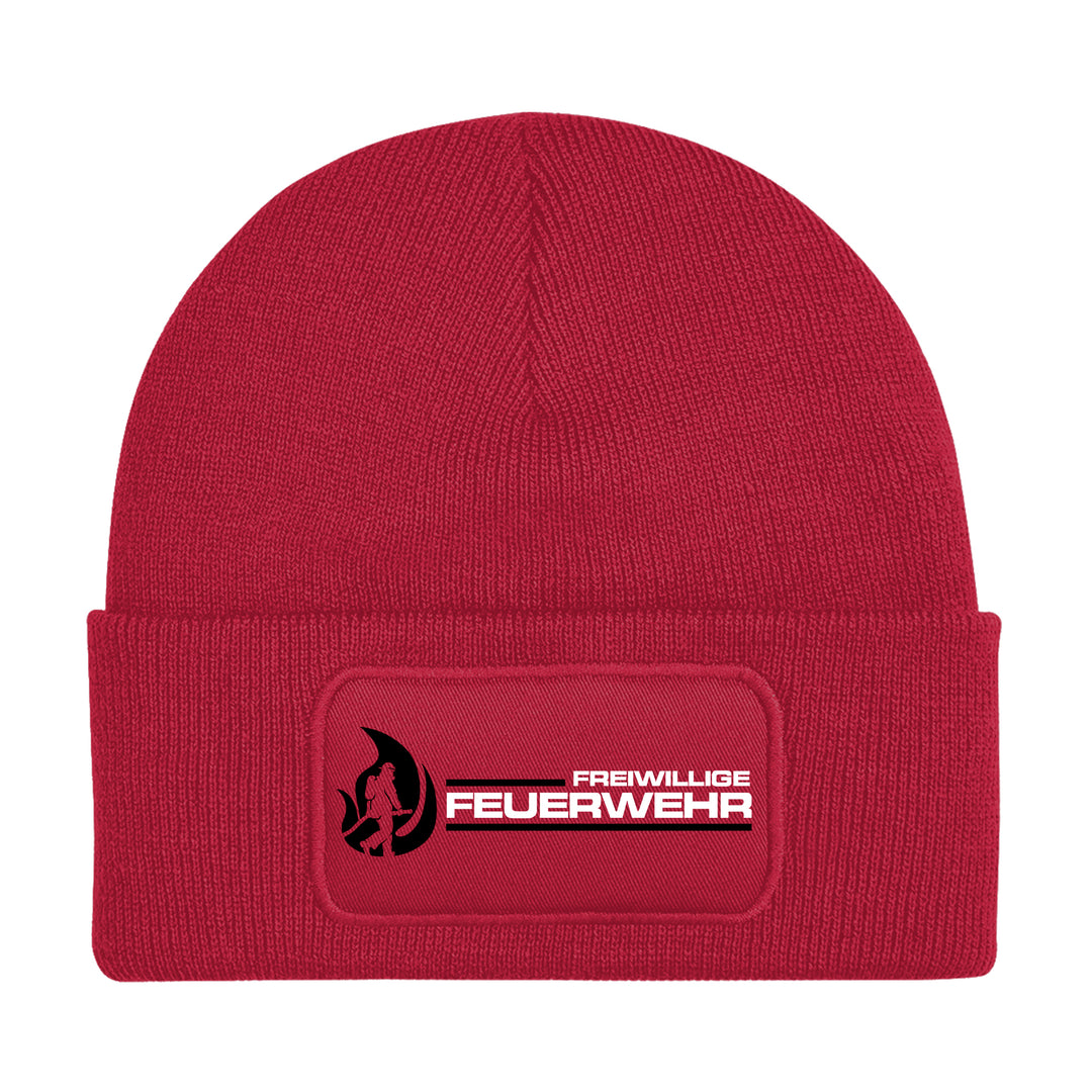 Feuerwehr Mütze | Wintermütze Firefighter | Patch Beanie M1