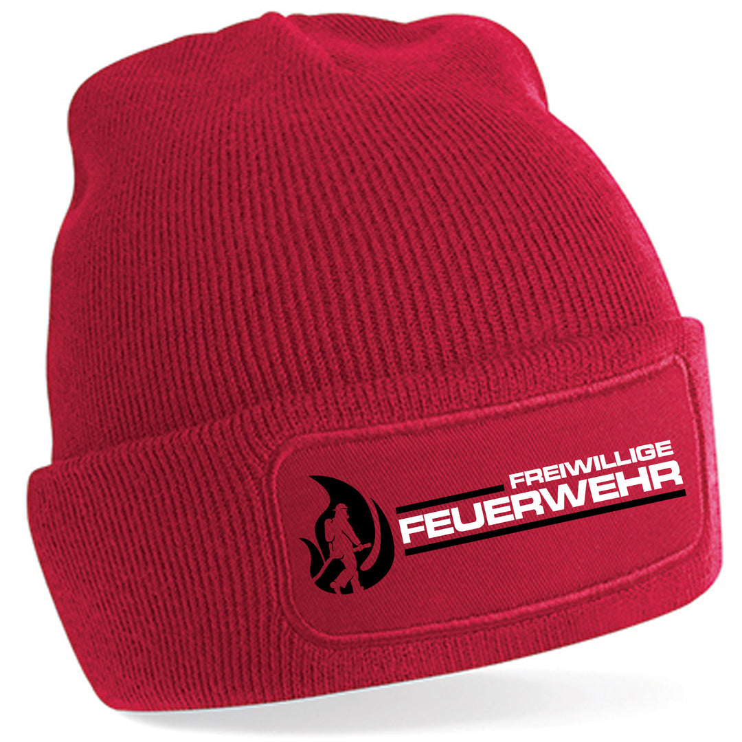 Feuerwehr Mütze | Wintermütze Firefighter | Patch Beanie M1