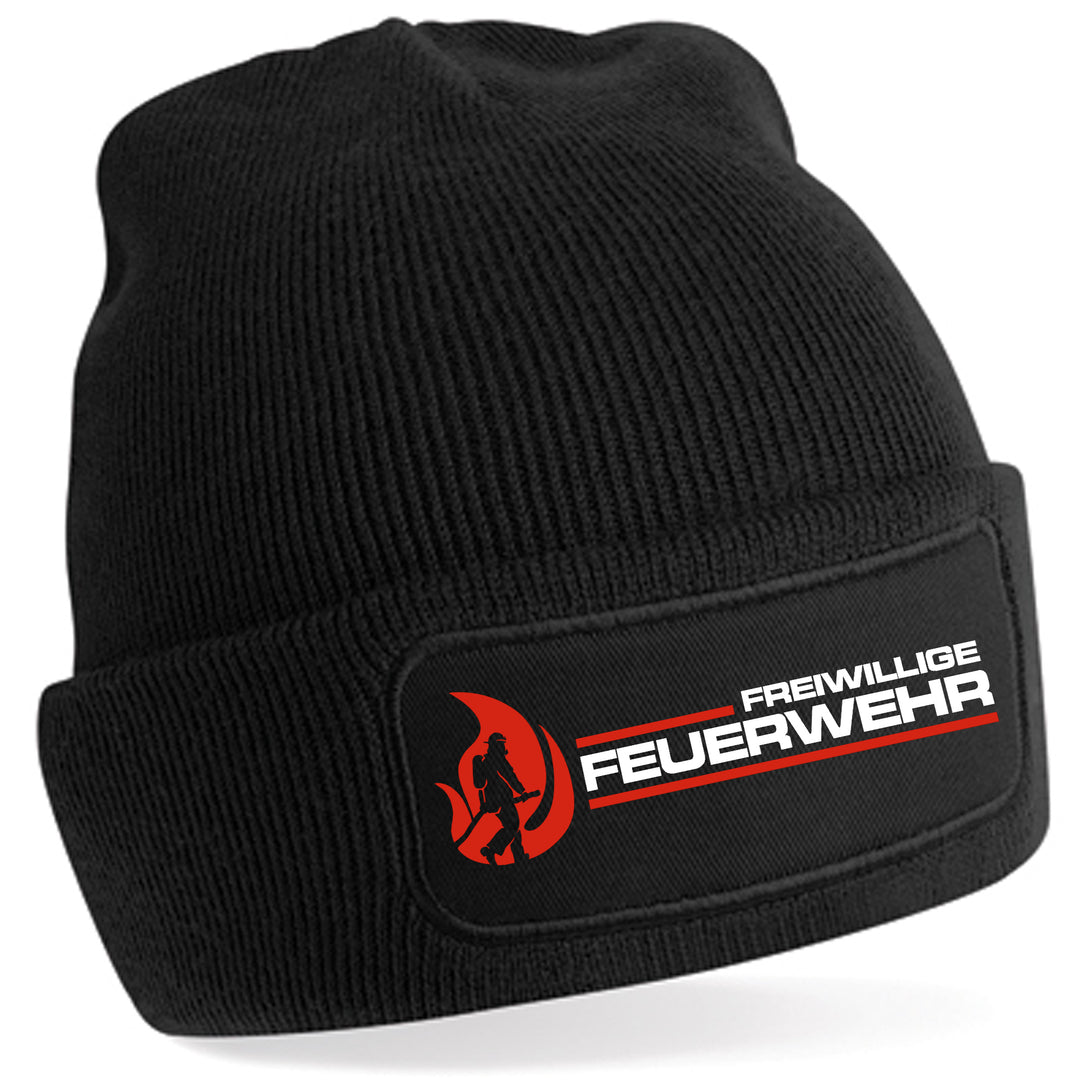 Feuerwehr Mütze | Wintermütze Firefighter | Patch Beanie M1