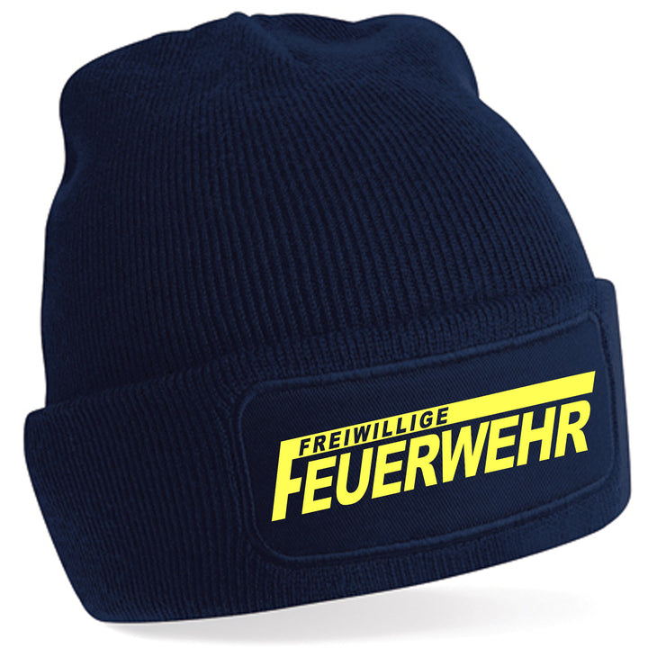 Feuerwehr Mütze | Wintermütze Firefighter | Patch Beanie M3