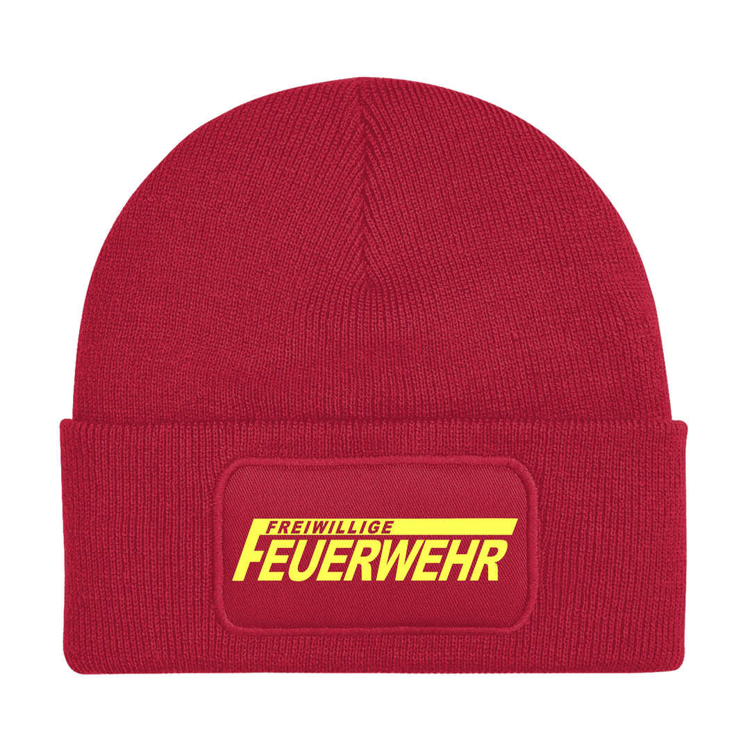 Feuerwehr Mütze | Wintermütze Firefighter | Patch Beanie M3
