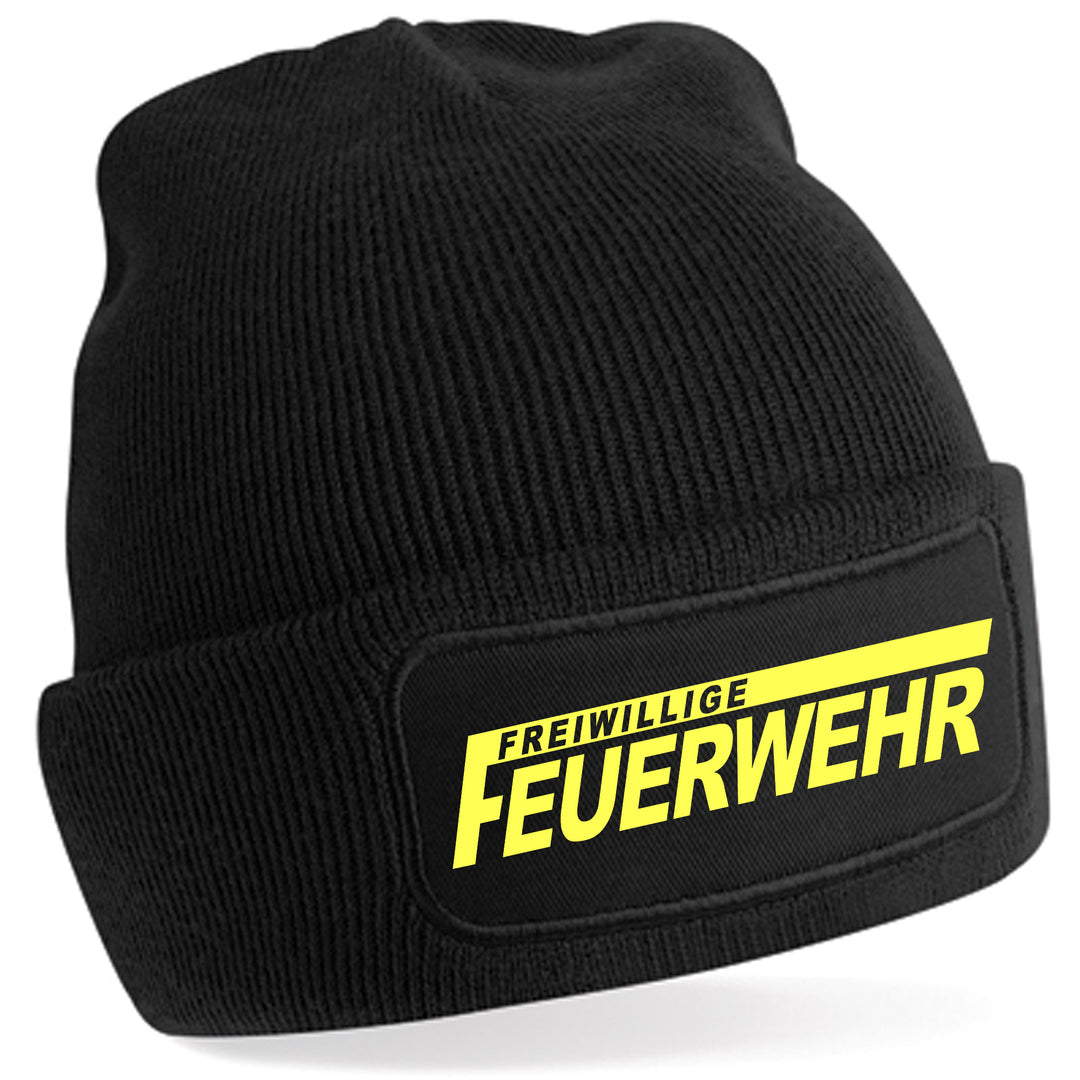 Feuerwehr Mütze | Wintermütze Firefighter | Patch Beanie M3