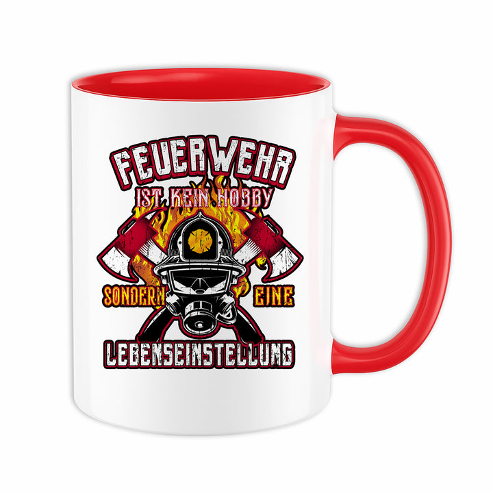 Feuerwehr Tasse | Kaffeetasse für Feuerwehr Feuerwehr Kaffeebecher FFW | M3