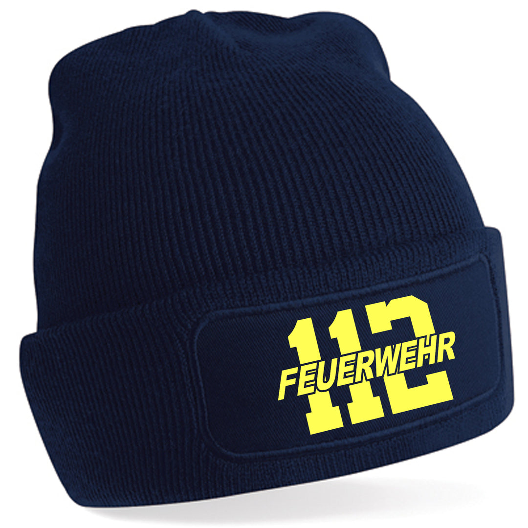 Feuerwehr Mütze | Wintermütze Firefighter | Patch Beanie M4