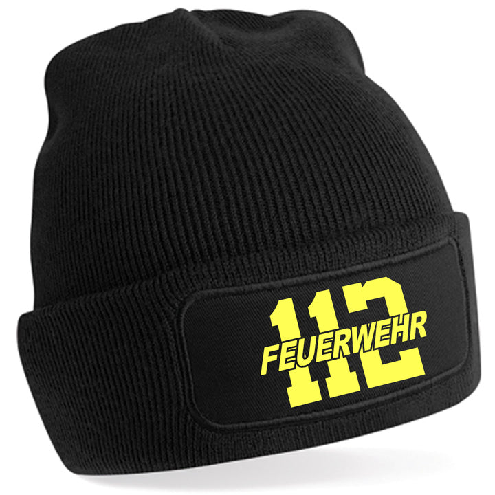 Feuerwehr Mütze | Wintermütze Firefighter | Patch Beanie M4