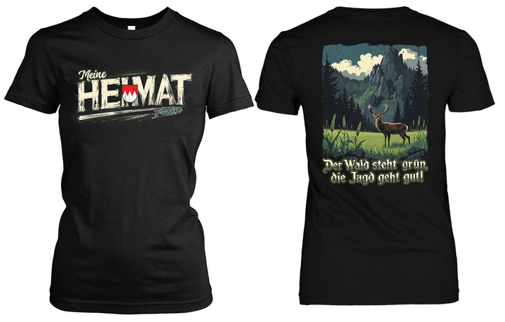 Heimat Franken Damen T-Shirt | Bayern Nürnberg Würzburg | FB