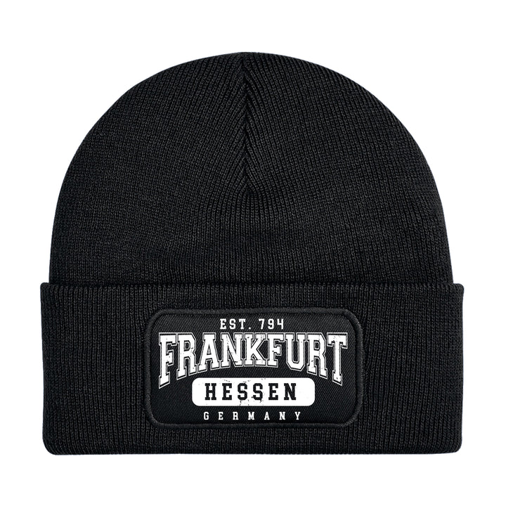 College City Frankfurt Mütze | Hessen FFM Wintermütze | Patch Beanie