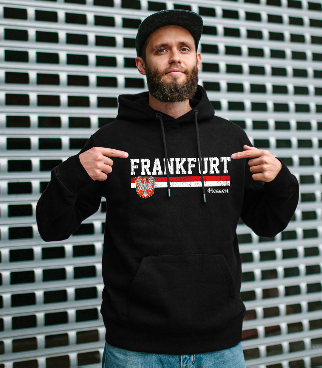 Frankfurt Heimat Kapuzenpullover | Fanartikel für Hessen | M1-M2
